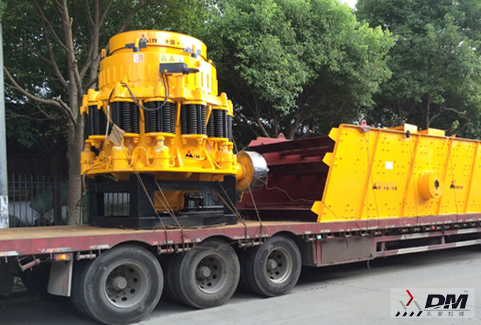 东蒙重工：河南河卵石石料生产线发货