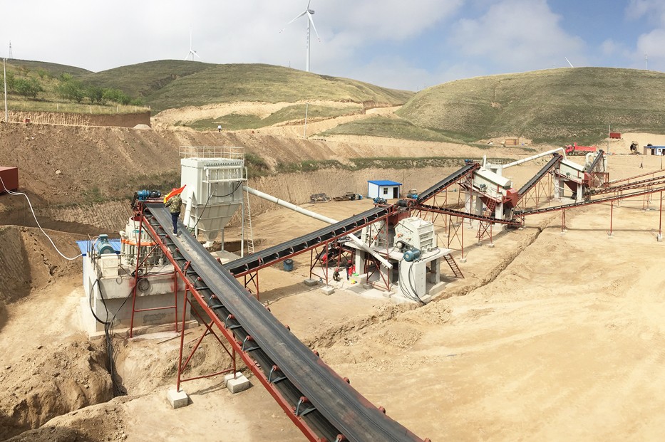 甘肃庆阳时产450-500吨花岗岩破碎骨料生产线